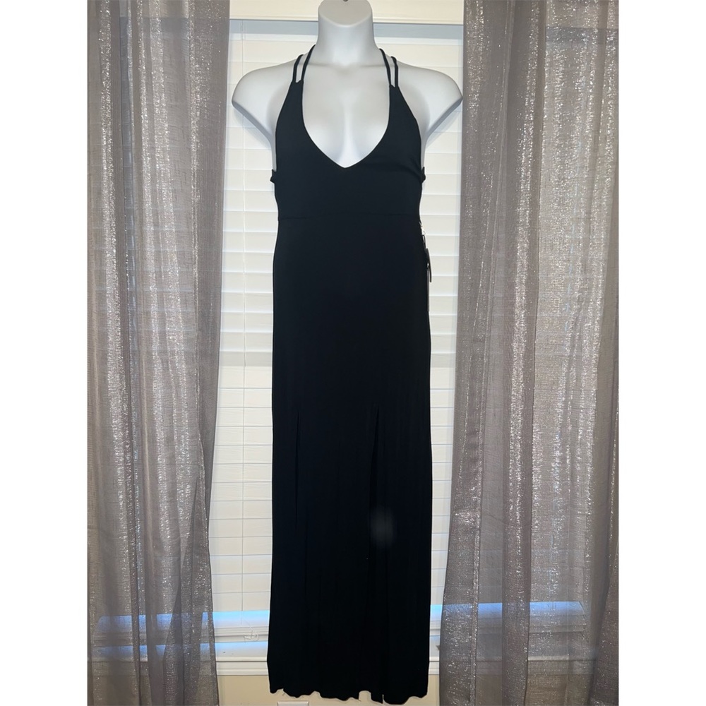 Black long night out dress
